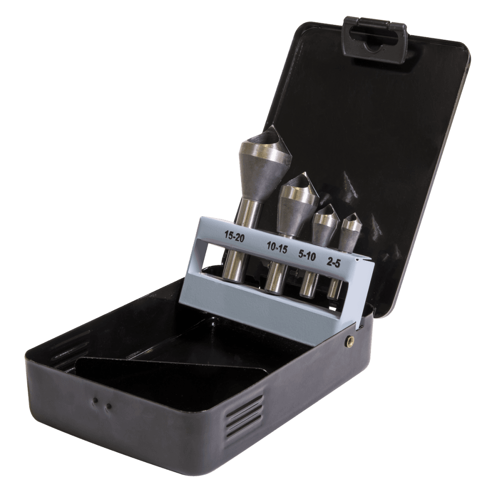 Slotted Deburring Countersink Drill Bit Set 4pc 90Ã‡Ã· Model No-CSSET4O
