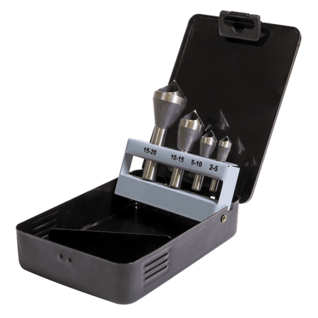 Slotted Deburring Countersink Drill Bit Set 4pc 90Ã‡Ã· Model No-CSSET4O