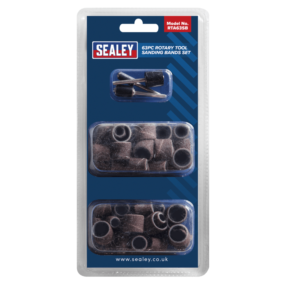 Rotary Tool Sanding Bands Set 63pc Model No-RTA63SB