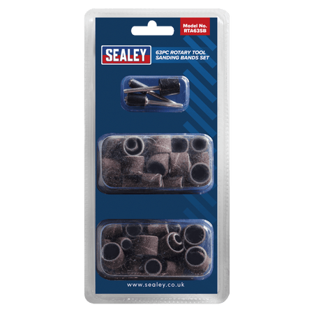 Rotary Tool Sanding Bands Set 63pc Model No-RTA63SB