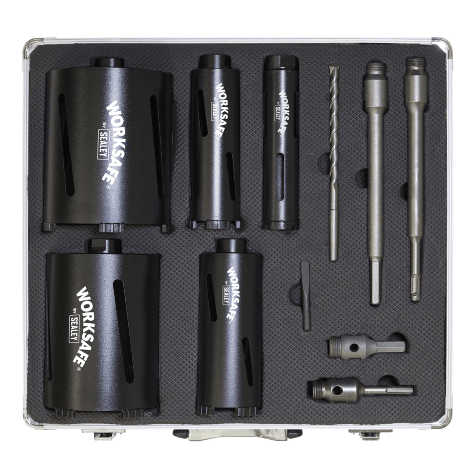 Diamond 5 Core Kit (38, 52 ,65, 117, 127mm Cores with Adaptors) Model No-WDCKIT5