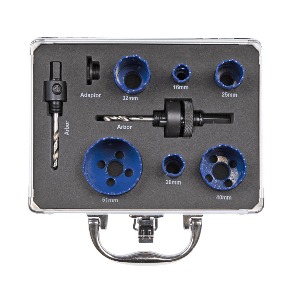 Electrician's Hole Saw Kit 9pc : Model No-WSEHSK