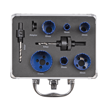 Electrician's Hole Saw Kit 9pc : Model No-WSEHSK