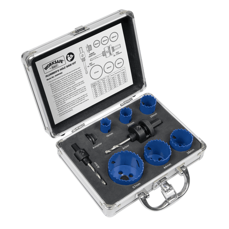Plumber's Hole Saw Kit 9pc : Model No-WSPHSK