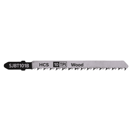 Jigsaw Blade Hard Wood 100mm 10tpi - Pack of 5 Model No-SJBT101B
