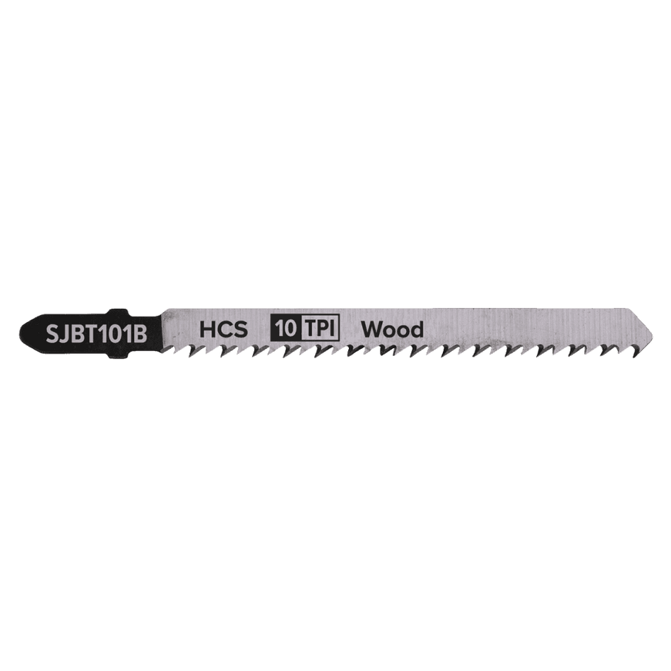 Jigsaw Blade Hard Wood 100mm 10tpi - Pack of 5 Model No-SJBT101B