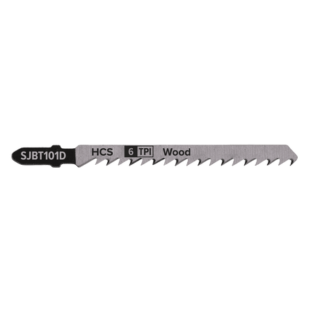 Jigsaw Blade Hard Wood 100mm 6tpi - Pack of 5 Model No-SJBT101D