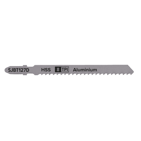 Jigsaw Blade Aluminium 100mm 8tpi - Pack of 5 Model No-SJBT127D