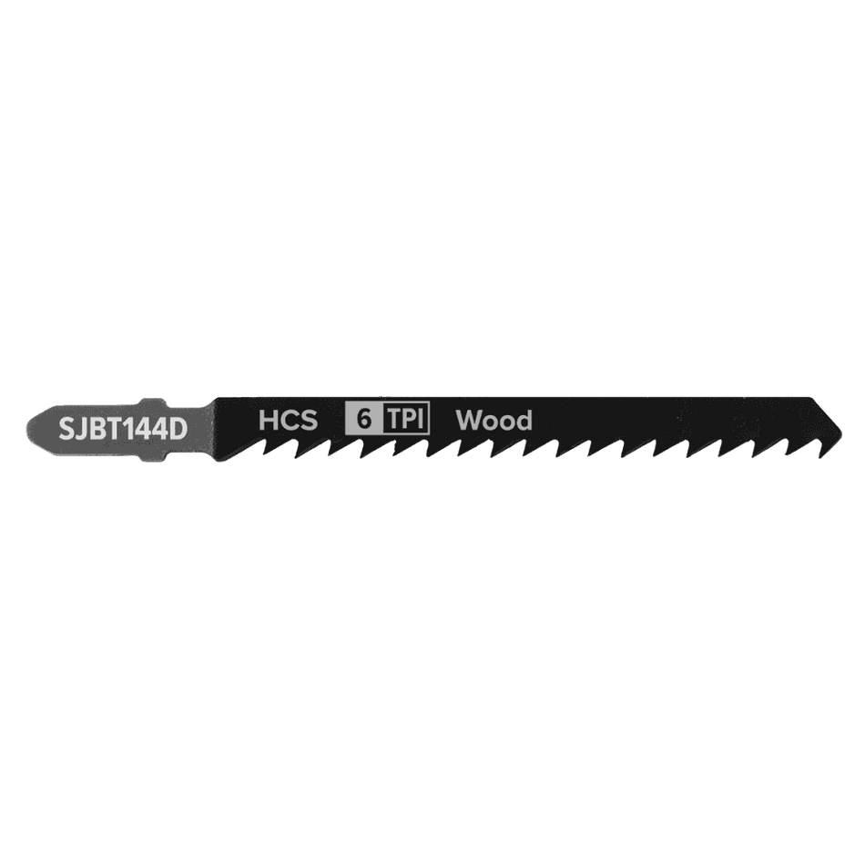 Jigsaw Blade General Wood 100mm 6tpi - Pack of 5 Model No-SJBT144D