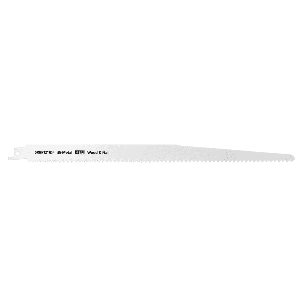 Reciprocating Saw Blade Wood & Nail 300mm 6tpi - Pack of 5 Model No-SRBR1211DF