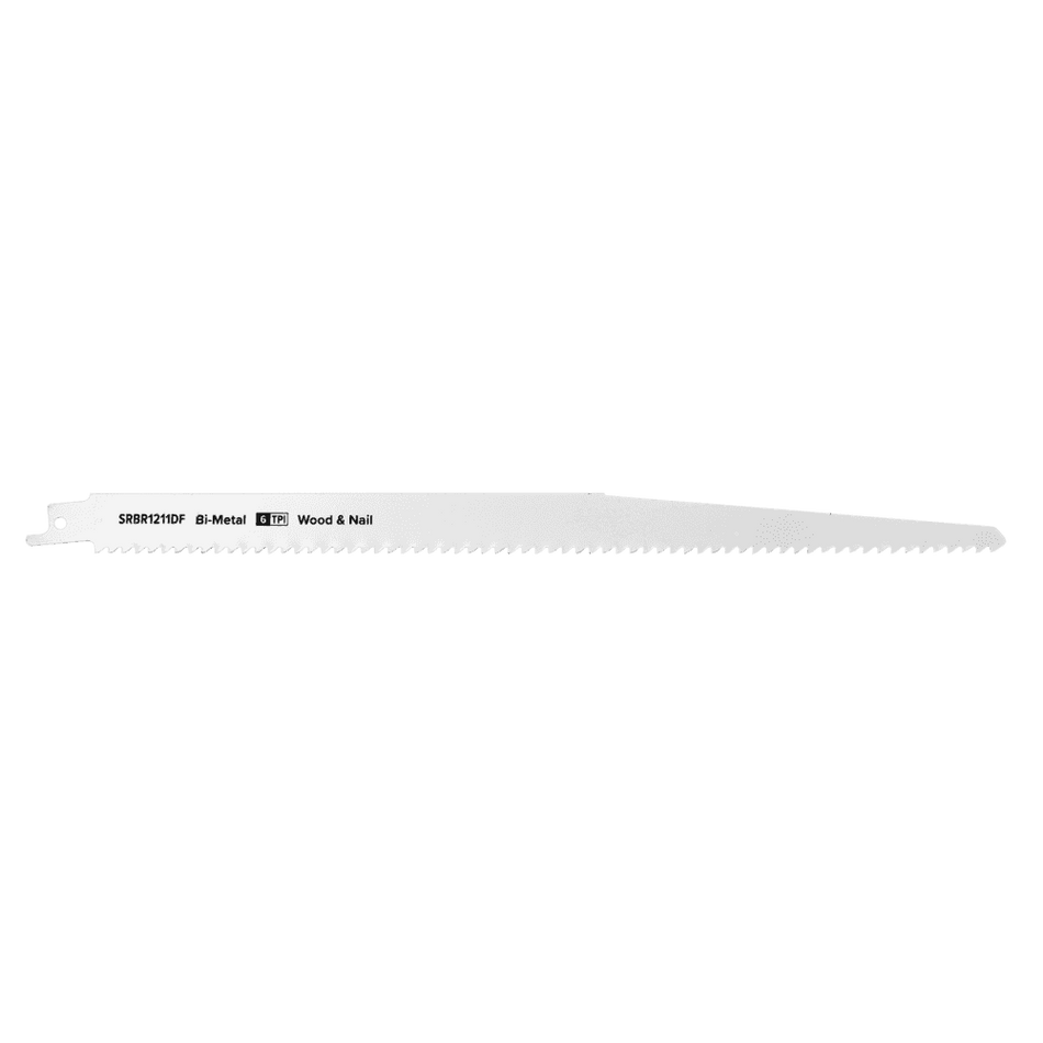Reciprocating Saw Blade Wood & Nail 300mm 6tpi - Pack of 5 Model No-SRBR1211DF