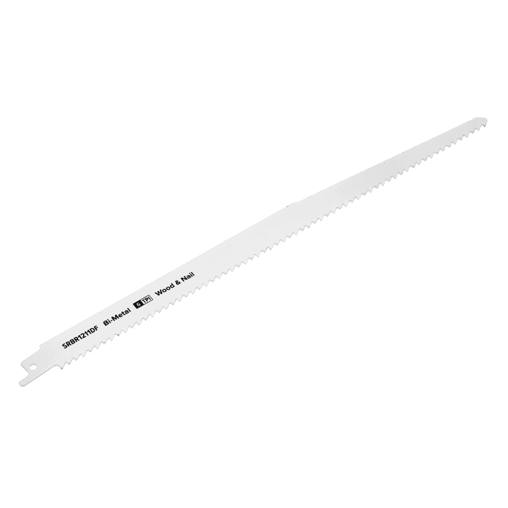 Reciprocating Saw Blade Wood & Nail 300mm 6tpi - Pack of 5 Model No-SRBR1211DF