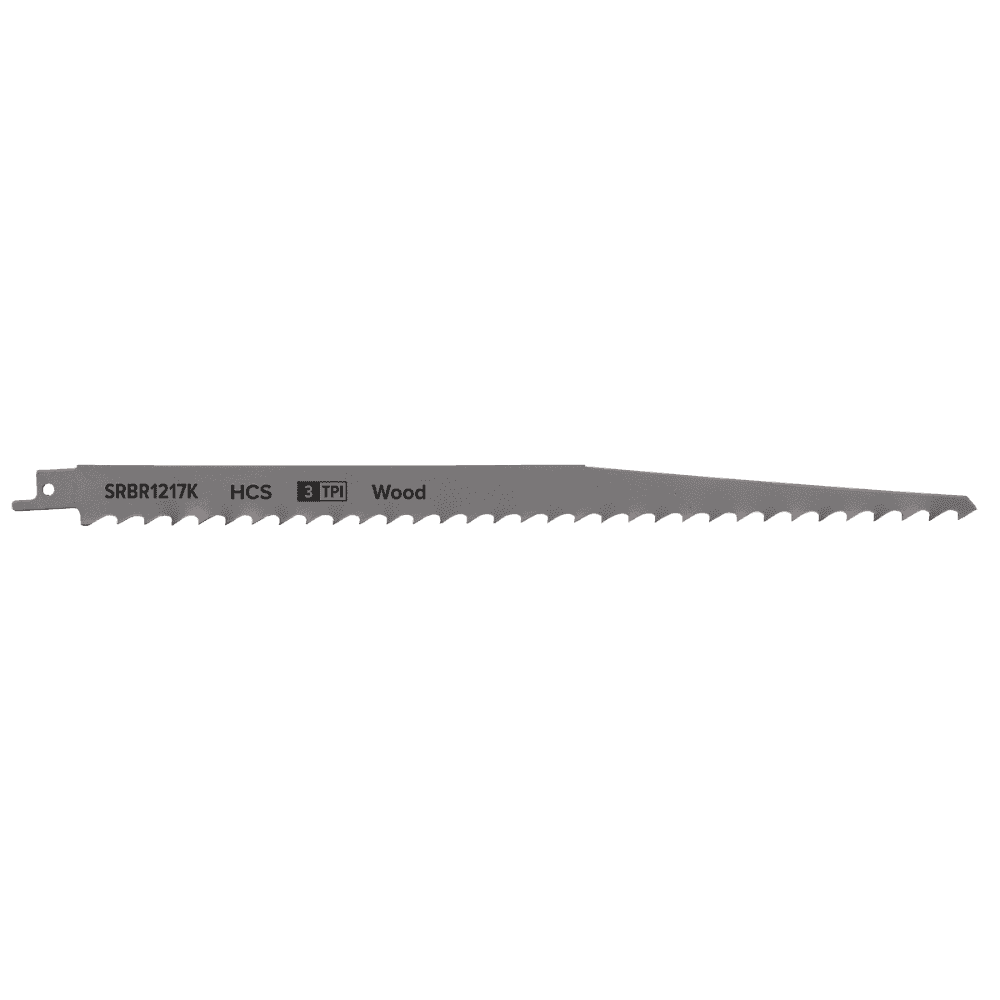 Reciprocating Saw Blade Pruning & Coarse Wood 300mm 3tpi - Pack of 5 Model No-SRBR1217K