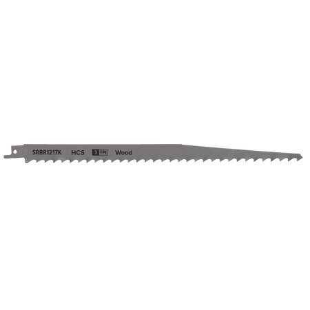 Reciprocating Saw Blade Pruning & Coarse Wood 300mm 3tpi - Pack of 5 Model No-SRBR1217K