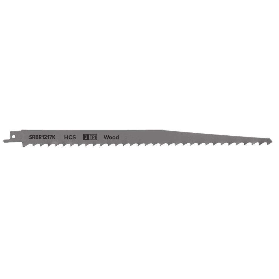 Reciprocating Saw Blade Pruning & Coarse Wood 300mm 3tpi - Pack of 5 Model No-SRBR1217K