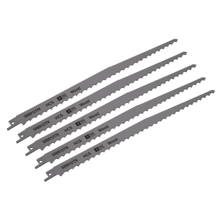 Reciprocating Saw Blade Pruning & Coarse Wood 300mm 3tpi - Pack of 5 Model No-SRBR1217K