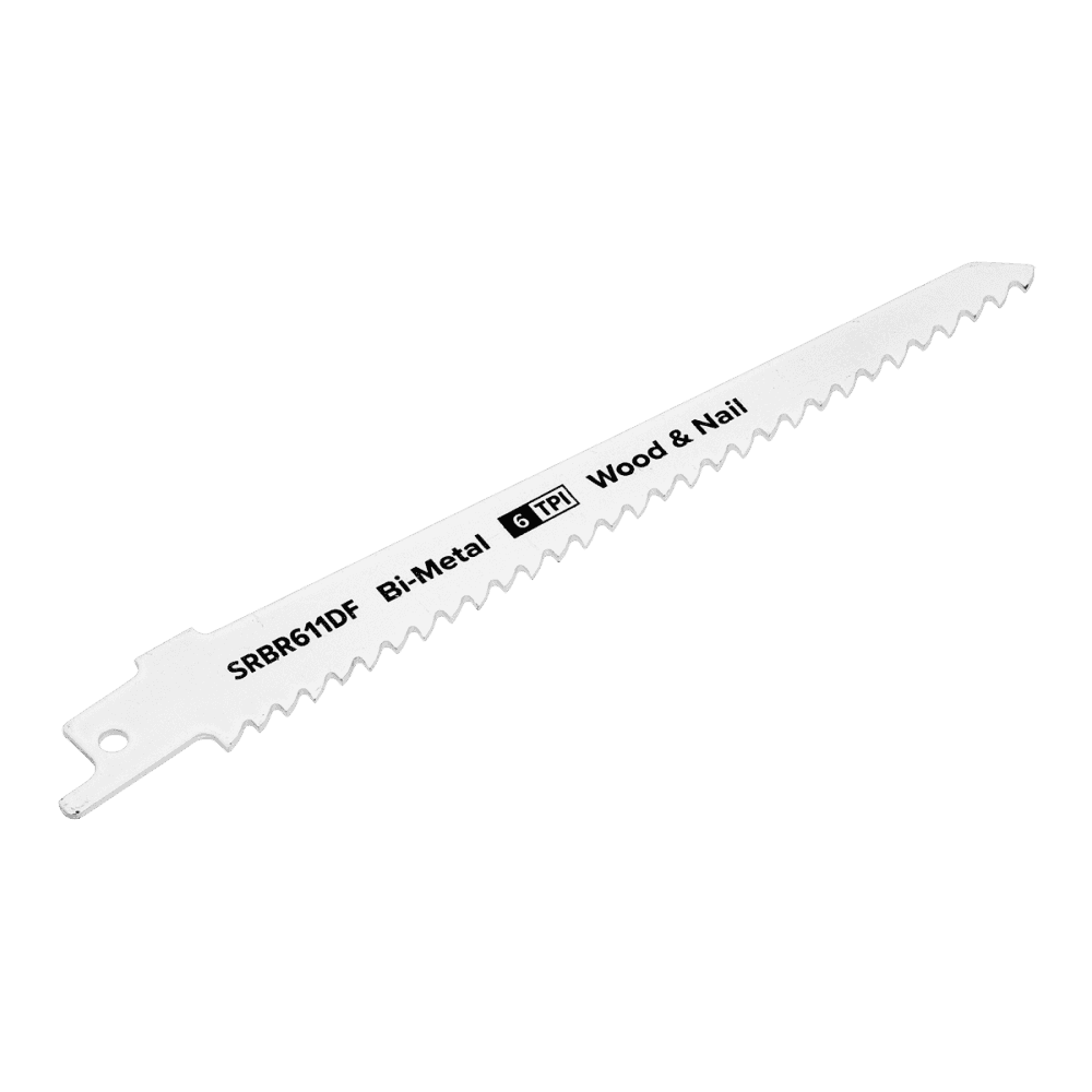Reciprocating Saw Blade Wood & Nail 150mm 6tpi - Pack of 5 Model No-SRBR611DF