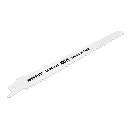 Reciprocating Saw Blade Wood & Nail 150mm 6tpi - Pack of 5 Model No-SRBR611DF
