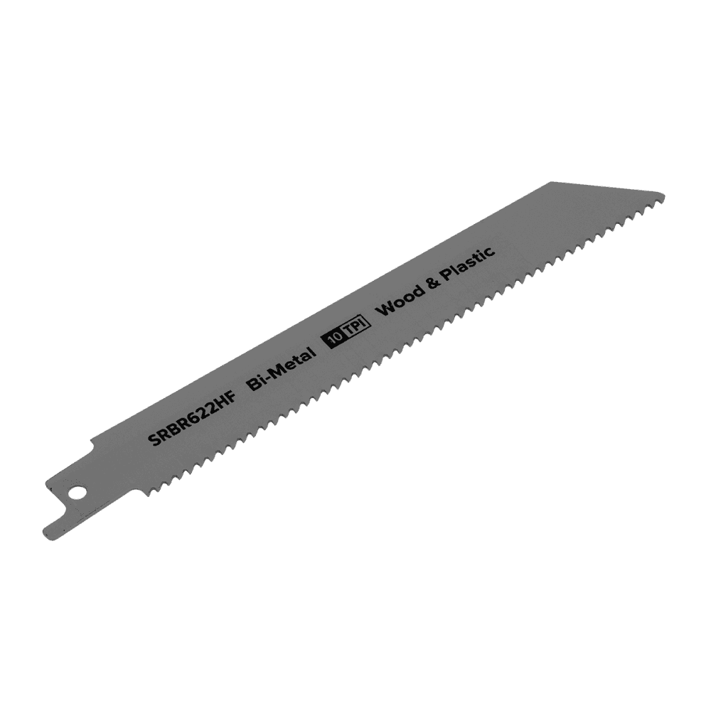 Reciprocating Saw Blade Wood & Plastics 150mm 10tpi - Pack of 5 Model No-SRBR622HF