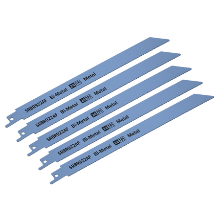 Reciprocating Saw Blade Metal 230mm 24tpi - Pack of 5 Model No-SRBR922AF