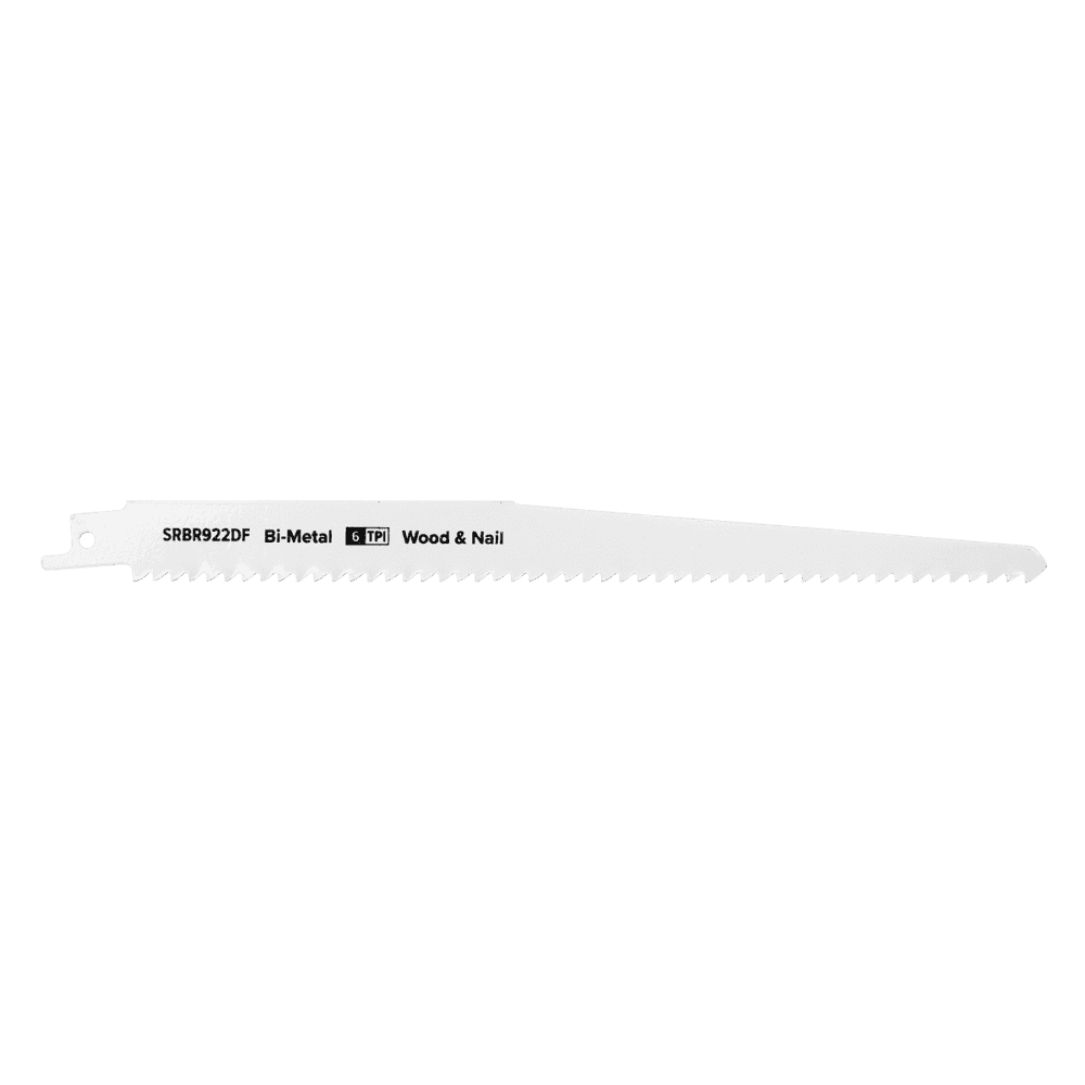 Reciprocating Saw Blade Wood & Nail 230mm 6tpi - Pack of 5 Model No-SRBR922DF