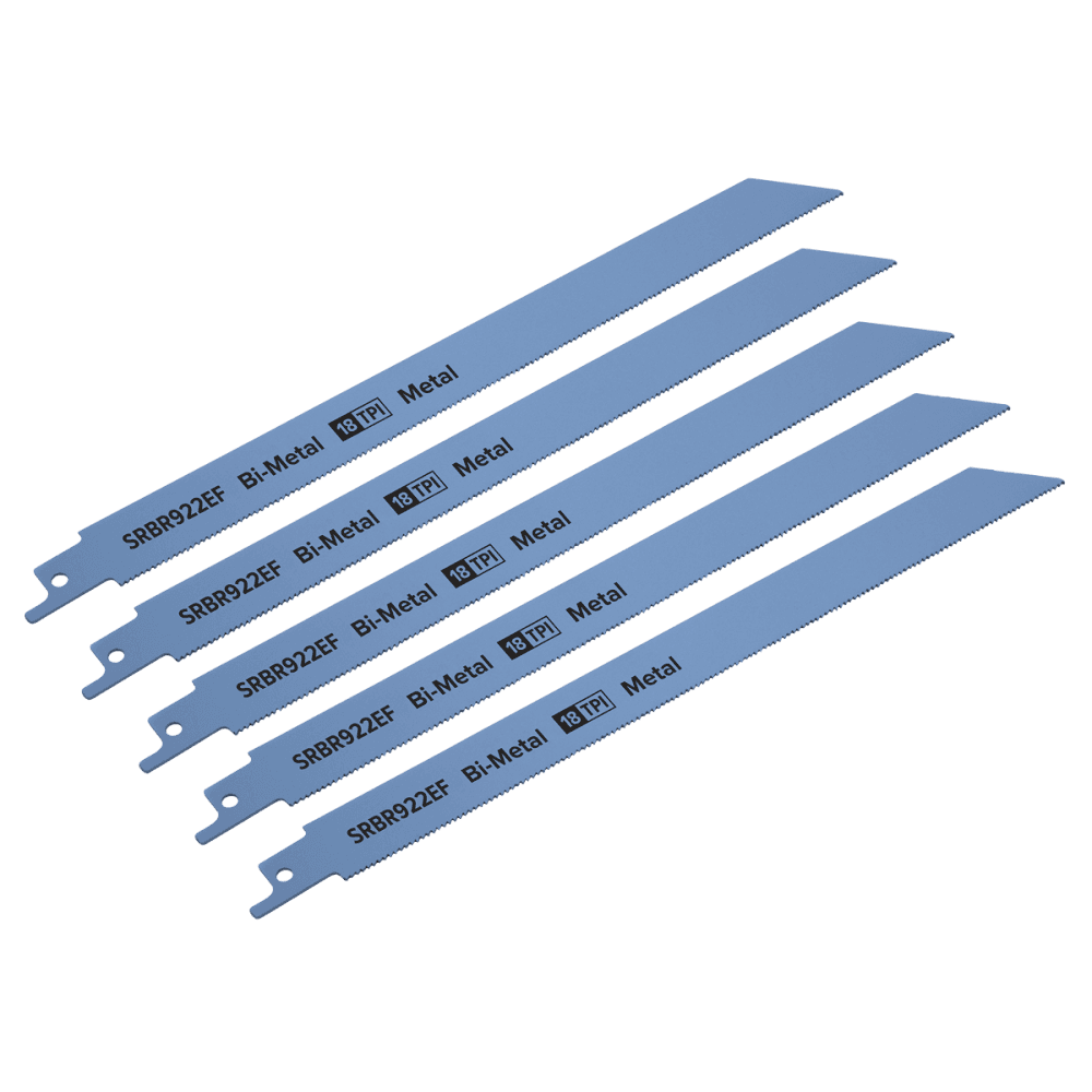 Reciprocating Saw Blade Metal 230mm 18tpi - Pack of 5 Model No-SRBR922EF