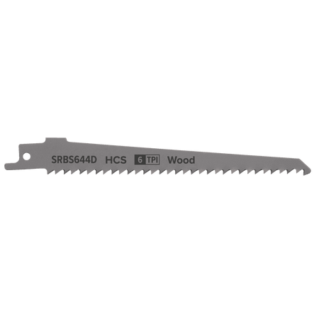 Reciprocating Saw Blade Clean Wood 150mm 6tpi - Pack of 5 Model No-SRBS644D