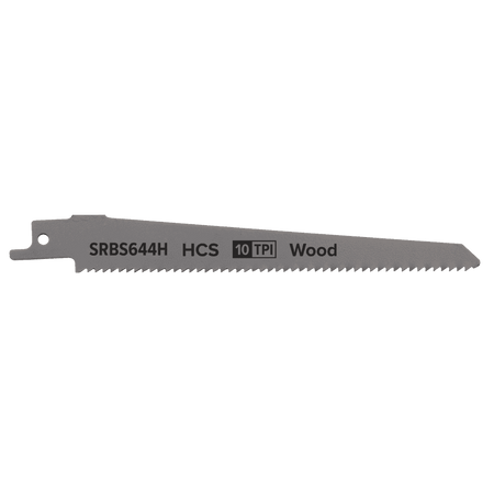 Reciprocating Saw Blade Clean Wood 150mm 10tpi - Pack of 5 Model No-SRBS644H