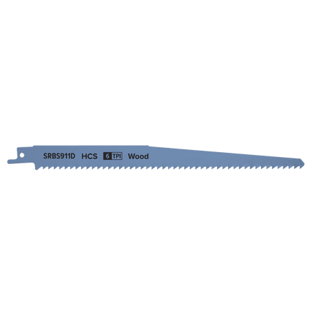 Reciprocating Saw Blade Clean Wood 230mm 6tpi - Pack of 5 Model No-SRBS911D