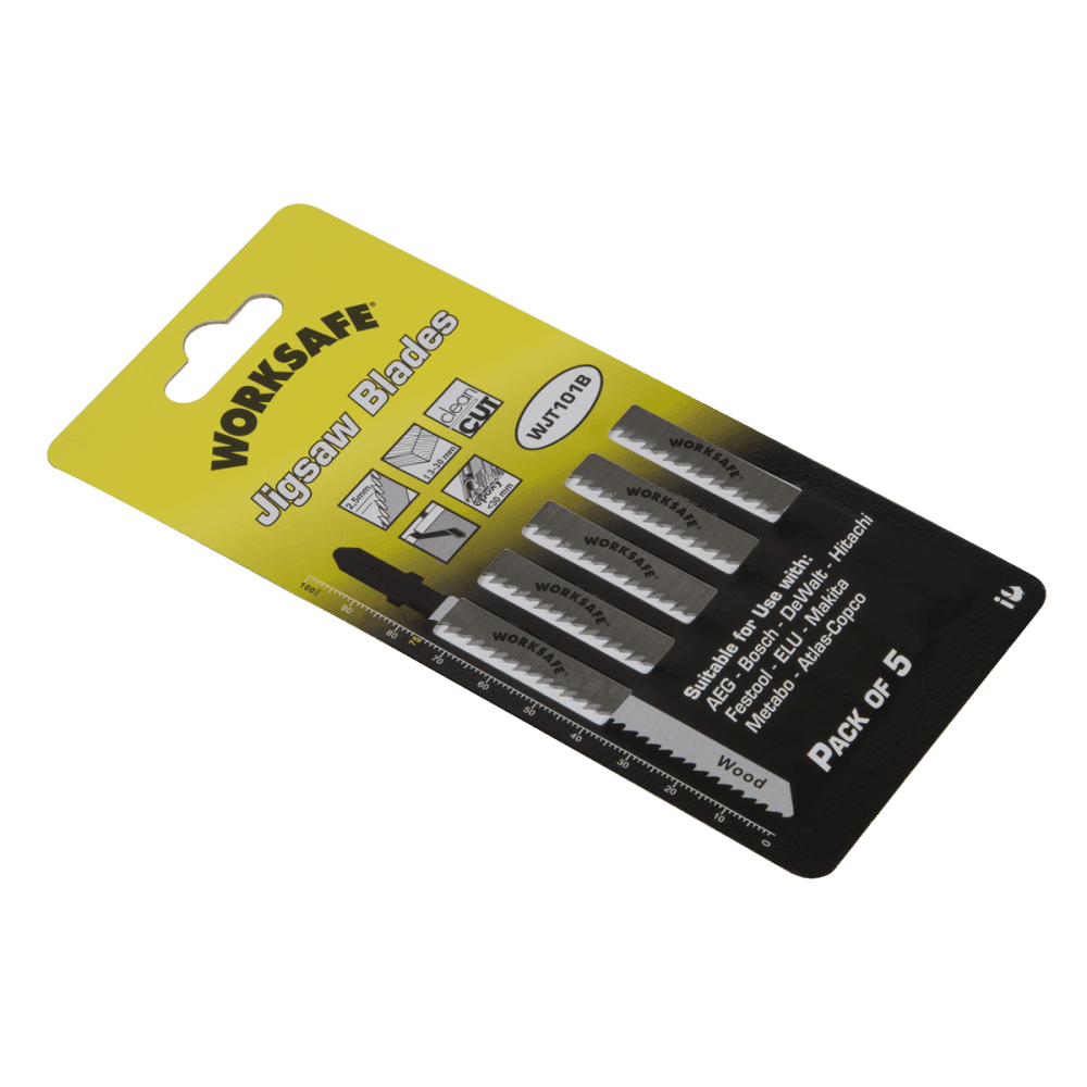 Jigsaw Blade Wood & Plastics 75mm 10tpi - Pack of 5 Model No-WJT101B