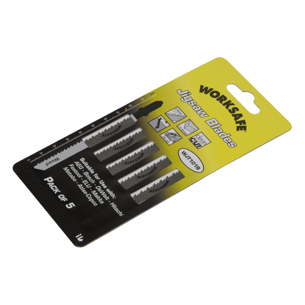 Jigsaw Blade Wood & Plastics 75mm 10tpi - Pack of 5 Model No-WJT101B