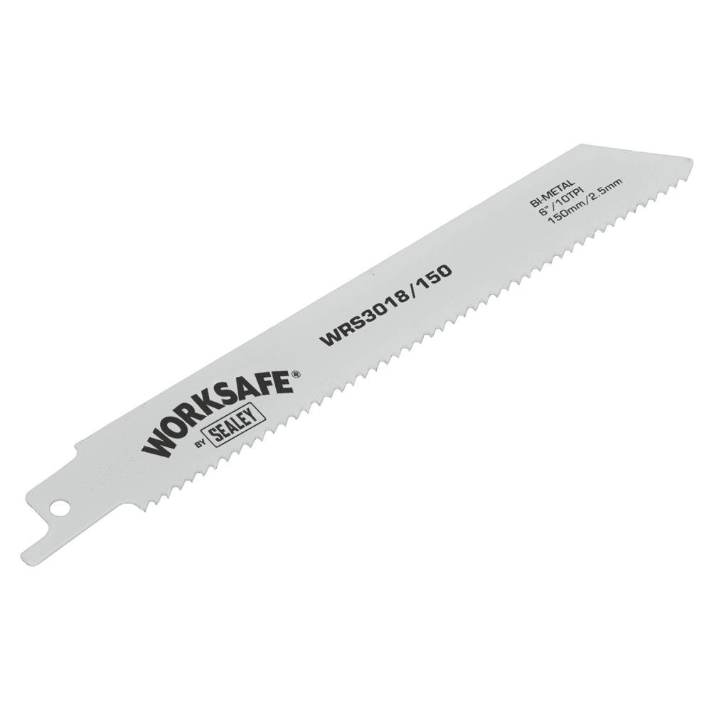 Reciprocating Saw Blade 150mm 10tpi - Pack of 5 Model No-WRS3018/150