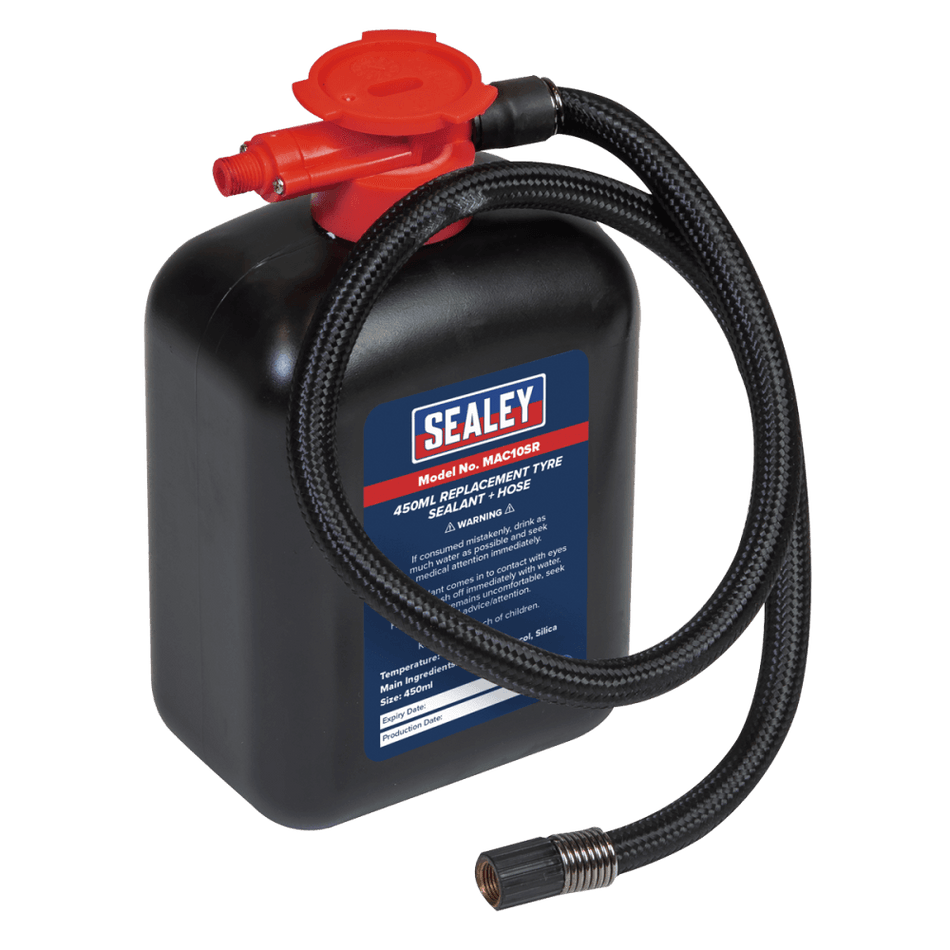 Replacement Tyre Sealant 450ml + Hose Model No-MAC10SR