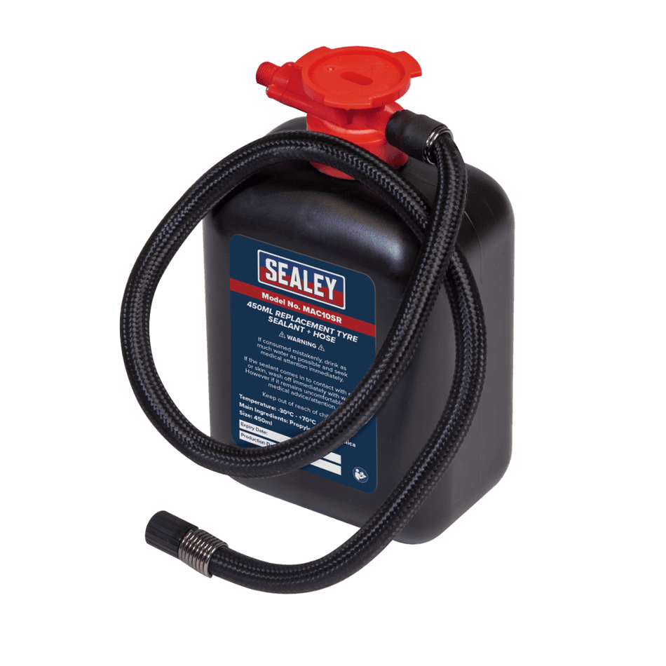 Replacement Tyre Sealant 450ml + Hose Model No-MAC10SR