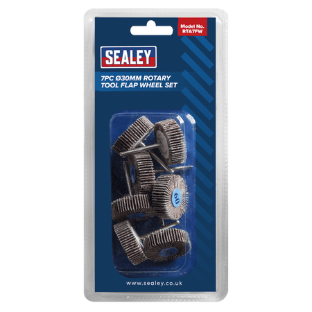 Rotary Tool Flap Wheel Set 7pc 30mm Model No-RTA7FW