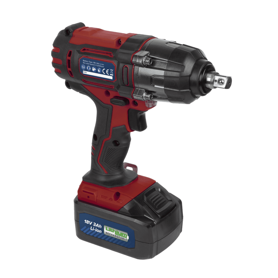 Cordless Impact Wrench 18V 3Ah Lithium-ion 1/2"Sq Drive Model No-CP400LI