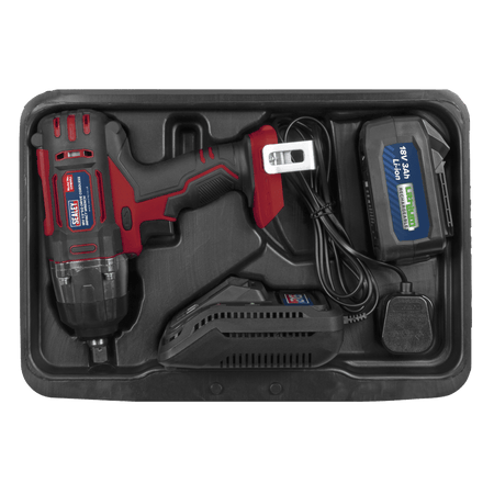 Cordless Impact Wrench 18V 3Ah Lithium-ion 1/2"Sq Drive Model No-CP400LI