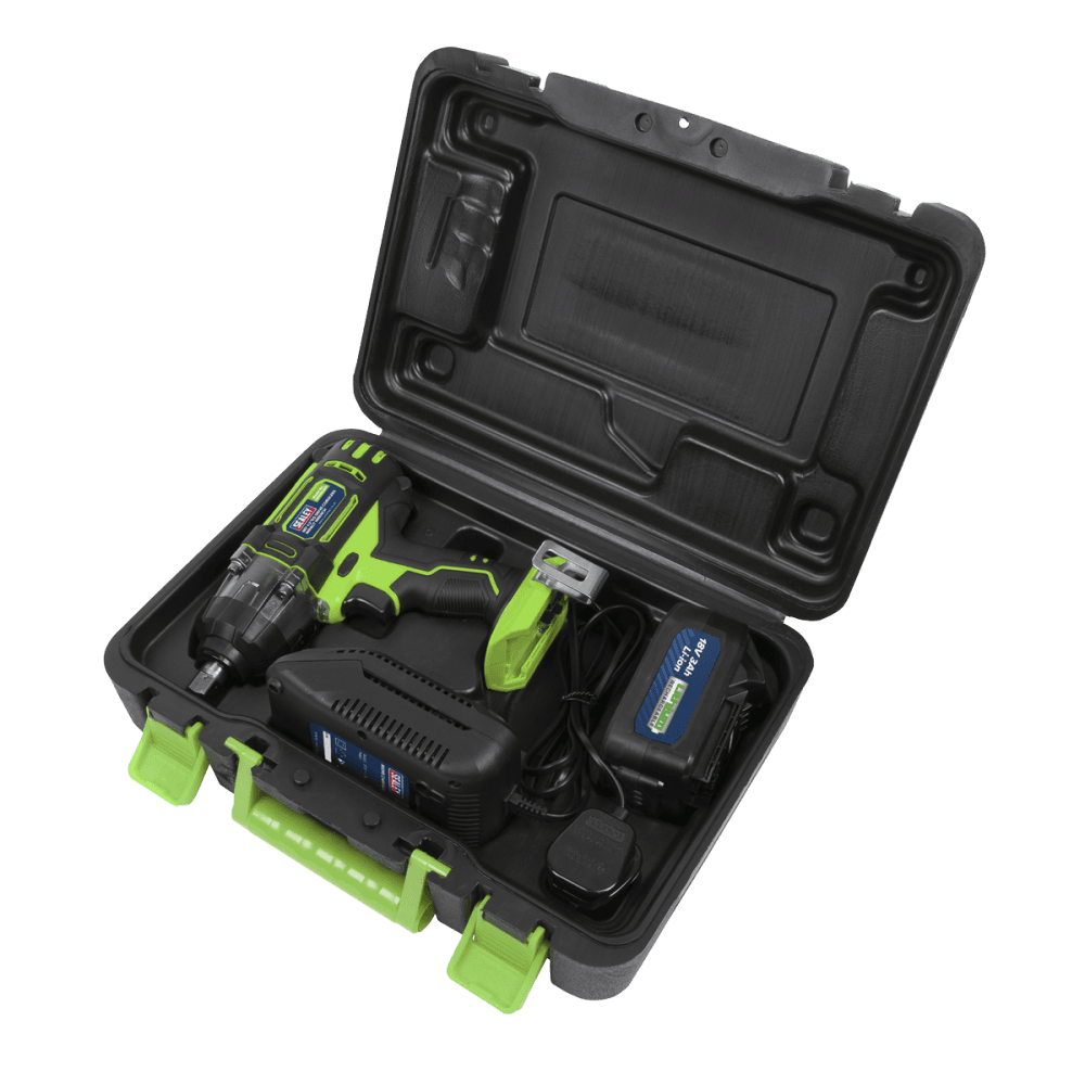 Cordless Impact Wrench 18V 3Ah Lithium-ion 1/2"Sq Drive Hi-Vis Model No-CP400LIHV