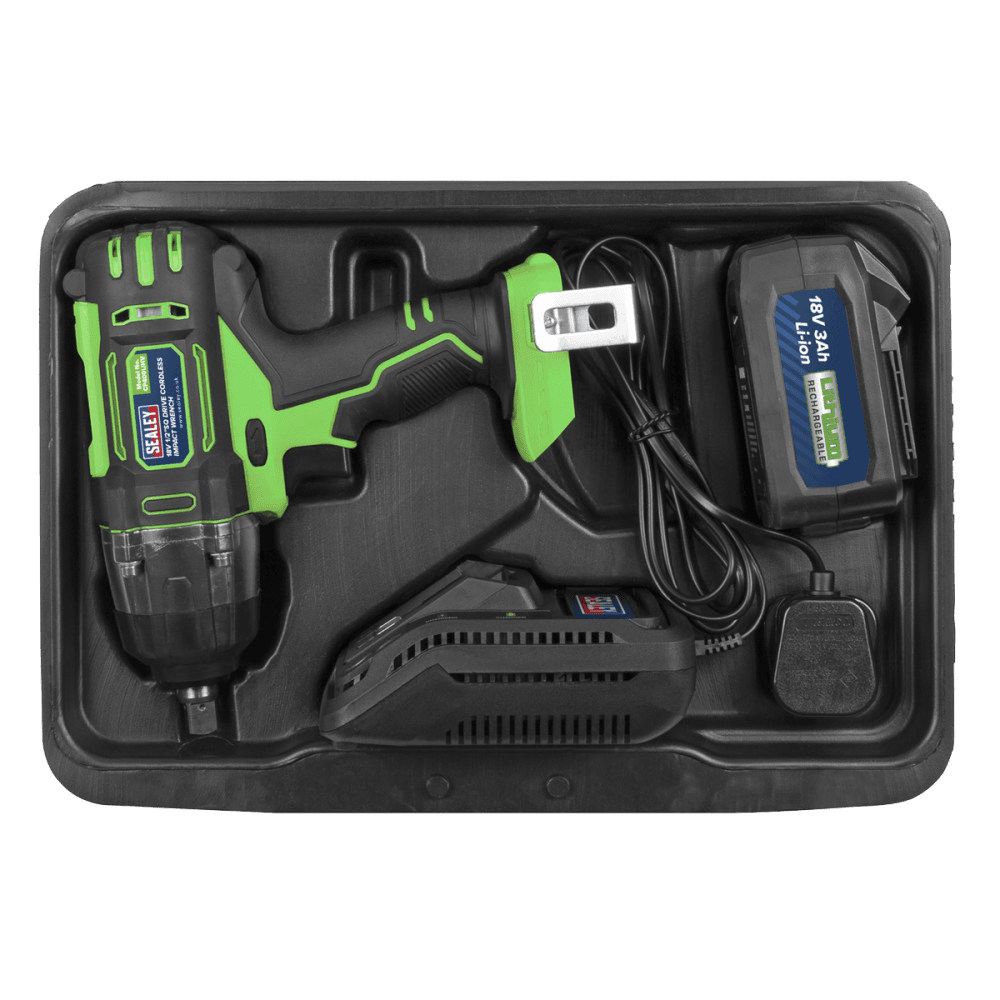 Cordless Impact Wrench 18V 3Ah Lithium-ion 1/2"Sq Drive Hi-Vis Model No-CP400LIHV