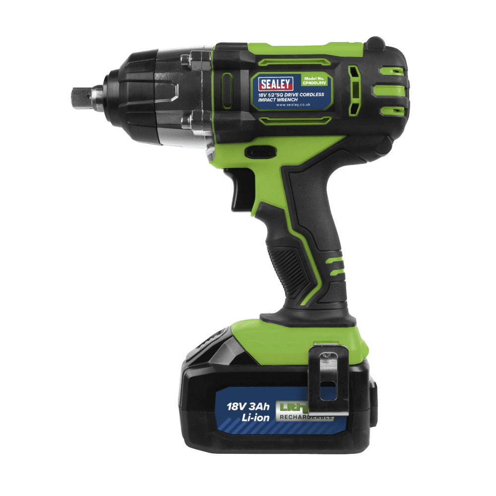 Cordless Impact Wrench 18V 3Ah Lithium-ion 1/2"Sq Drive Hi-Vis Model No-CP400LIHV