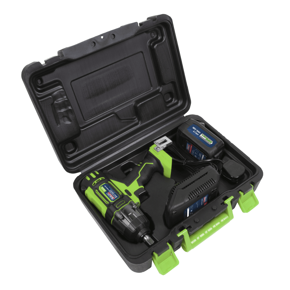 Cordless Impact Wrench 18V 3Ah Lithium-ion 1/2"Sq Drive Hi-Vis Model No-CP400LIHV