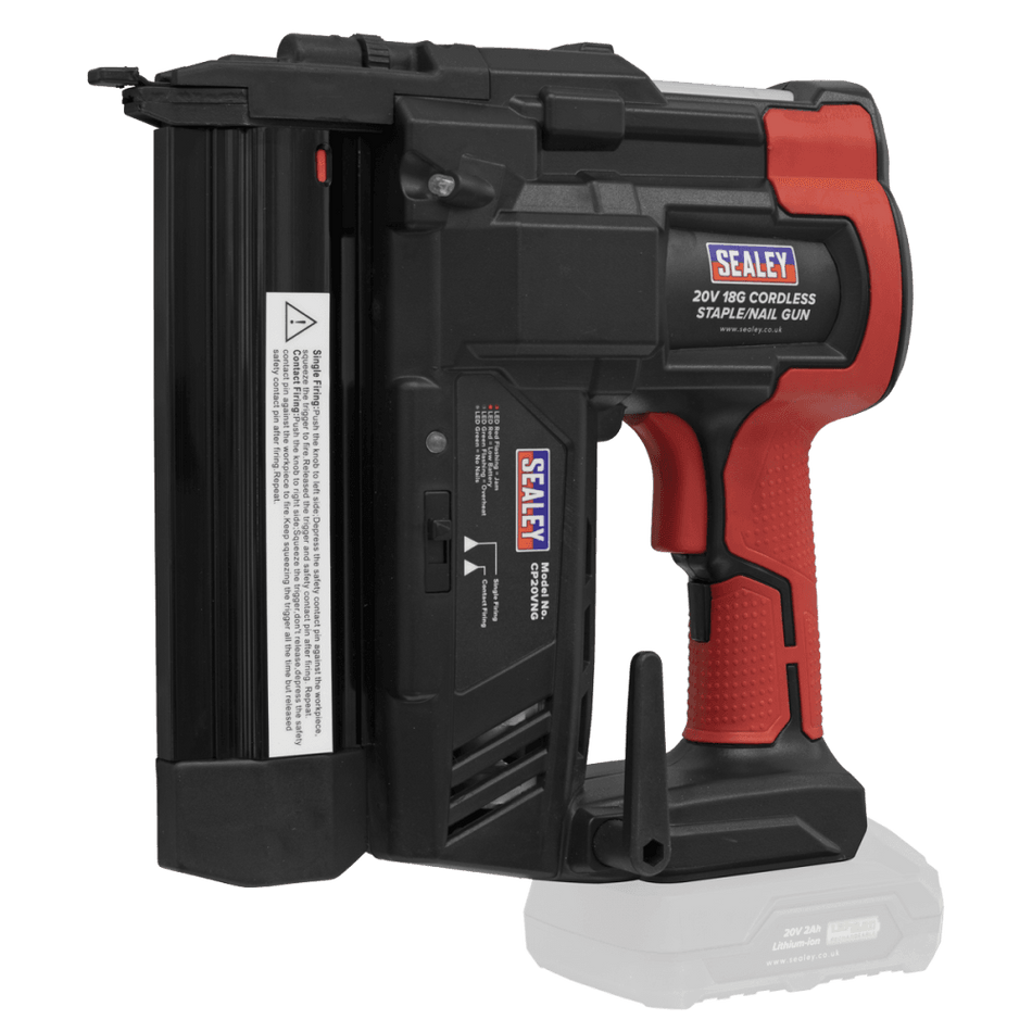 Cordless Nail/Staple Gun 18G 20V Lithium-ion - Body Only Model No-CP20VNG