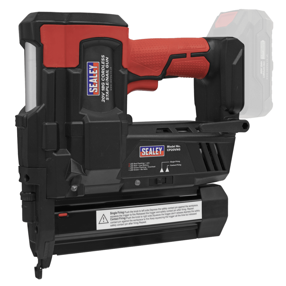 Cordless Nail/Staple Gun 18G 20V Lithium-ion - Body Only Model No-CP20VNG