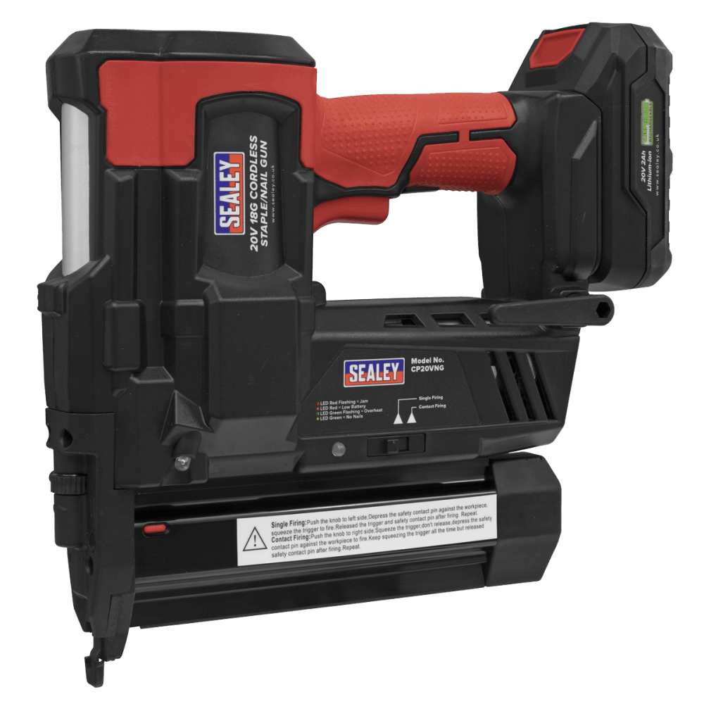 Cordless Nail/Staple Gun 18G 20V Lithium-ion - Body Only Model No-CP20VNG