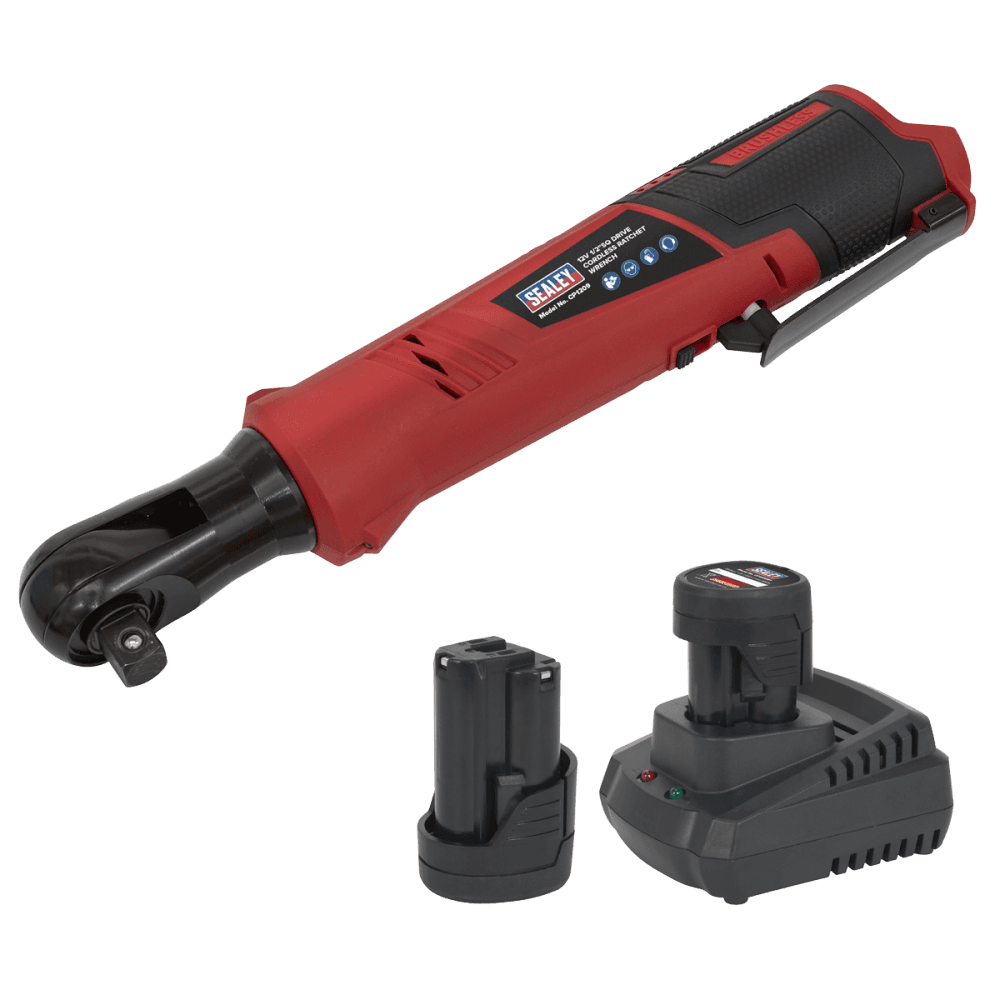 Cordless Ratchet Wrench 1/2"Sq Drive 12V Lithium-ion - 2 Batteries Model No-CP1209KIT