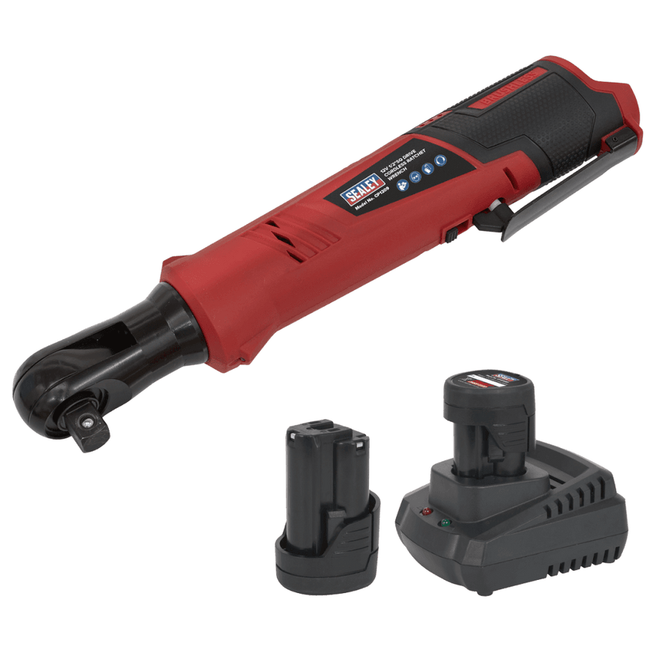 Cordless Ratchet Wrench 1/2"Sq Drive 12V Lithium-ion - 2 Batteries Model No-CP1209KIT