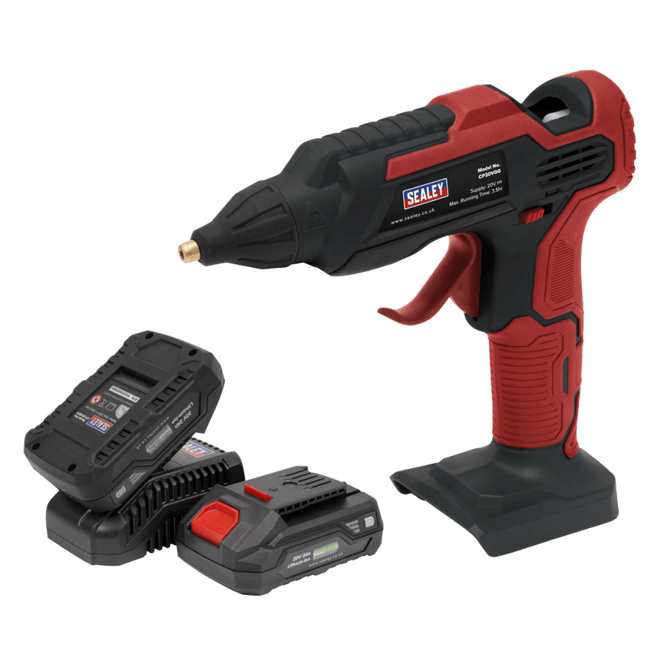 Cordless Glue Gun Kit 20V - 2 Batteries Model No-CP20VGGKIT