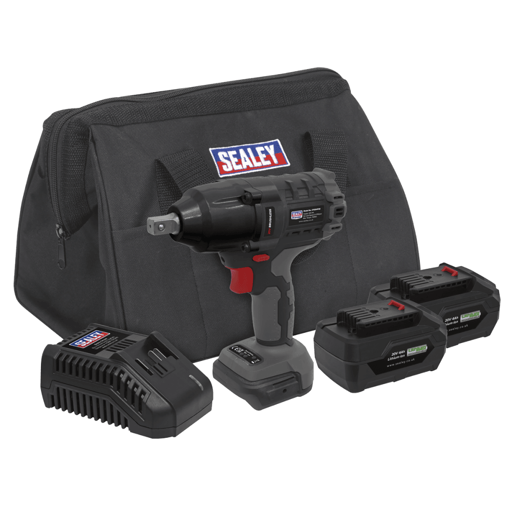 Impact Wrench Kit 1/2"Sq Drive 700Nm 20V - 2 Batteries Model No-CP20VPIWKIT
