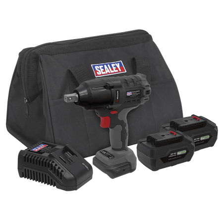 Impact Wrench Kit 1/2"Sq Drive 700Nm 20V - 2 Batteries Model No-CP20VPIWKIT