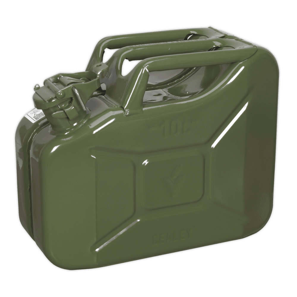 Sealey Jerry Can 10ltr - Green Model No-JC10G